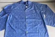 Men's Sz 3XT Tall Polo Ralph Lauren Sleep Night Shirt PJ Logo Collared Blue NEW