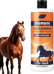 Mane Shampoo, 500ml Deep Nourishing Tail and Mane Shampoo Conditioner, Coat Cleanser, Horse Grooming Supplies, Add Shine, Detangle, Repel Dirt & Dust