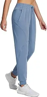 [baleaf] Women's Fleece Lined Joggers with Zip Pockets Water Resistant Thermal Running Hiking Pants