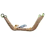 Large Seagrass Mat Hermit Crab Climbing Toys Bird Perches for Cage Rabbit For...