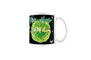 Rick And Morty Floating Cat Mug (Black/Green/White) (One Size)