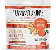 Non-GMO Project Verified Double Ginger Peach Tummydrops 33 Count