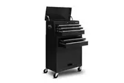 Giantz 7 Drawer Tool Box Cabinet Chest Trolley Toolbox Garage Storage Black