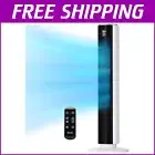 Bladeless Tower Fan with Remote Control - 25ft/s Cooling for Peaceful Sleep