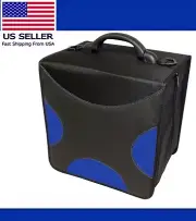 520 Disc CD DVD *Blue Cloth Bluray Storage Holder Organizer Sleeve Carrying Case