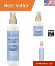 Fair Trade Shea Butter Leave-In Conditioner: Manuka Honey Repair for Soft Hair
