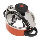2L Stainless Steel Pressure Cooker Canner for Gas & Induction Stoves