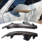 Side Rearview Mirror Dynamic LED Turn Signal Light Indicator For A-udi A7/S7/RS7 4G8 2011 2012 2013 2014 2015 2016 2017 (Yellow)
