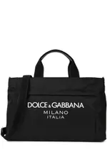 Dolce & Gabbana Logo Nylon Holdall - Black One Size