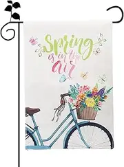 Seasonal Garden Flags Double Sided 12x18 Inch Welcome Easter Spring Holidays Garden Flag Outdoor Decorative Holiday Flags Spring Welcome Summer Banners for Outside