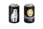 Bundy Bundaberg Bear Black Insulated Can Cooler with Twist Top Can Locking System