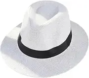[EIYIELX] 1 Pcs Sun Hat Men Outdoor Travel Beach Straw Cap
