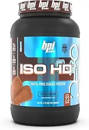 BPI Sports ISO HD 100% Pure Protein Isolate, Cookie Butter, 1.7 Pounds