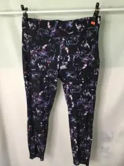 AUTOGRAPH BLACK “BURST PATTERN” STRETCH LEGGING PANTS SZ 20 COMFORTABLE ALL NEW