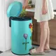 垃圾桶 室內外垃圾桶 創意不銹鋼垃圾桶客廳臥室衛生間帶蓋腳踏式家用廁所垃圾筒時尚 可開發票