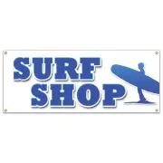 SURF SHOP BANNER SIGN boards boogie surfboards clothes wetsuits accessories