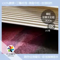 在飛比找蝦皮購物優惠-【阿提獅特】寶虹 全棉水彩紙 8K 300g 20張 粗紋 