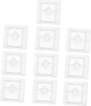 Homoyoyo Keyboard Key Covers 10pcs White Transparent Computer Keyboard Health Safety Key Cap