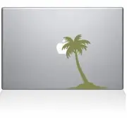 The Decal Guru Palm Tree Decal Vinyl Sticker, 13" MacBook Air, Gold