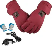[Vbnuyhim] Winter Heated Gloves - Heated Gloves for Women, Touch Screen Thumb Gloves, Winter Gloves for Women, Waterproof Warm Gloves, Heated Gloves for Training, Running