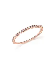 Diamond Micro Pave Band in 14K Rose Gold, 0.15 ct. t. w.