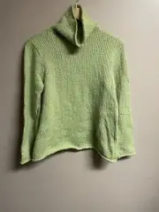 Eileen fisher organic cotton knit turtle neck top
