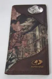 ZEP-PRO Labrador DOG LAB Leather & Nylon MOSSY OAK Camo WALLET ONLY NO BOX