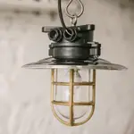 【DNH】電火工業風吊燈 塑鋼直立吊燈#黃銅黑 吊燈 銅網 工業風 復古風 裝飾 海洋風 北歐風