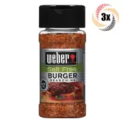 3x Shakers Weber Salt Free Burger Seasoning | 2.75oz | Gluten & MSG Free