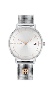 Tommy Hilfiger Tea Silver Case White Face Silver Mesh Band Watch 1782288 Stainless Steel Water Resistance 7613272415149