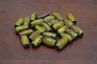 100 PCS BROWN BUFFALO HORN TUBE HAIR PIPE CHOKER BEADS 1/2" #BD-78