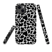 For Apple iPhone 13 Case, Armour Back Cover, Cow Pattern