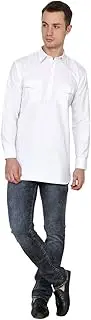 [Royal] Kurta Men's Linen Kurta White