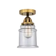 Innovations Canton 1 Light 6" Semi-Flush, LED, BAB/Seeded - 288-1C-BAB-G184-LED