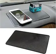 Osilly Car Dashboard Anti-Slip Mat, 10.6" x 5.9" Universal PVC Sticky Adhesive Pad for Auto, Multifunctional Vehicle Dash Strong Gripping Pad for Cell Phones Sunglasses Keys GPS Coins (Grid)