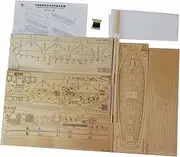 Hellery 1/100 Scale Model Sailing Vessel for Display