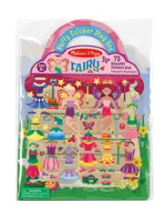 Melissa & Doug Reusable Puffy Sticker Play Set - Fairy