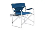 Coleman Chair Flat Fold Directors Plus Blue Camping Accessories Equipment