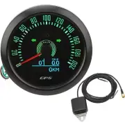 3 in 1 GPS Tachometer 200MPH 85mm 9‑32V 7 Color Backlit Speedometer