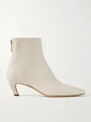 [Gabriela Hearst] Gabriela Hearst - Clayton Leather Ankle Boots - Cream - IT37 IT 37 Cream