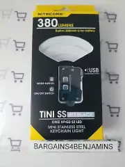 Nitecore USB Rechargeable Flashlight Aluminum Alloy Keychain Tini EDC CU Micro