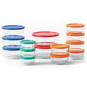 Pyrex Simply Store 28 Piece Glass Food Storage Container Set