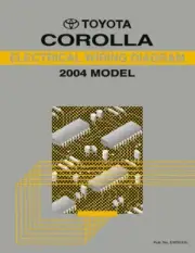 2004 Toyota Corolla Wiring Diagrams Schematics Layout Factory OEM