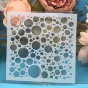 Bubble Dot Patterns Layering Stencils Round Circles Templates Stencil Diy 1pc