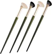 MOTHNUR 4pcs Angled Nose Contour Brush Makeup Brush Face Contour Tool for Professional Use