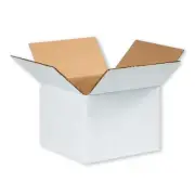 25 Pcs White Corrugated Shipping Boxes 14 x 14 x 14 Packing Moving Box Carton