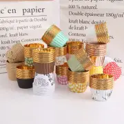 50Pcs Aluminum Foil Cup Cupcake Paper Baking Cups Muffin Cake Cases Wrappers 95A