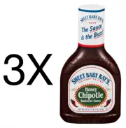 Sweet Baby Ray's Honey Chipotle Barbecue Sauce BBQ Sauce 3X 510g 18 oz