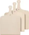 Pizza Peel 12 x 16 Inch Wood Pizza Paddle Set - 3-Pcs Wooden Spatula for Baking