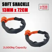 2 x Soft Shackle 13mm 72cm Recovery Gear Dyneema Winch Rope 21T(21,000kg)